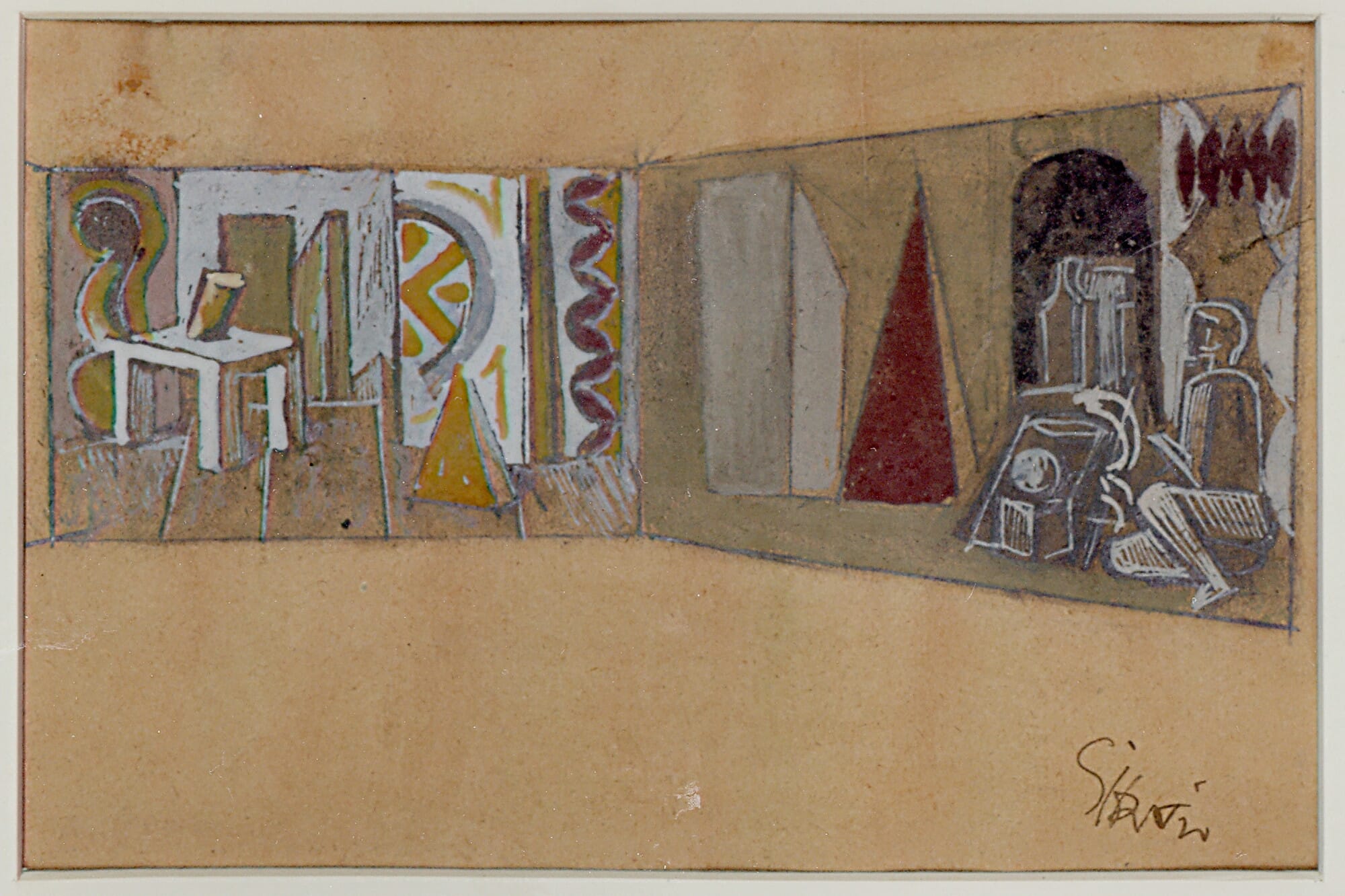 La mano di Sironi Interno (1935 circa)